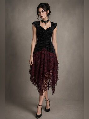 Vintage ISADORA dress, Gothic